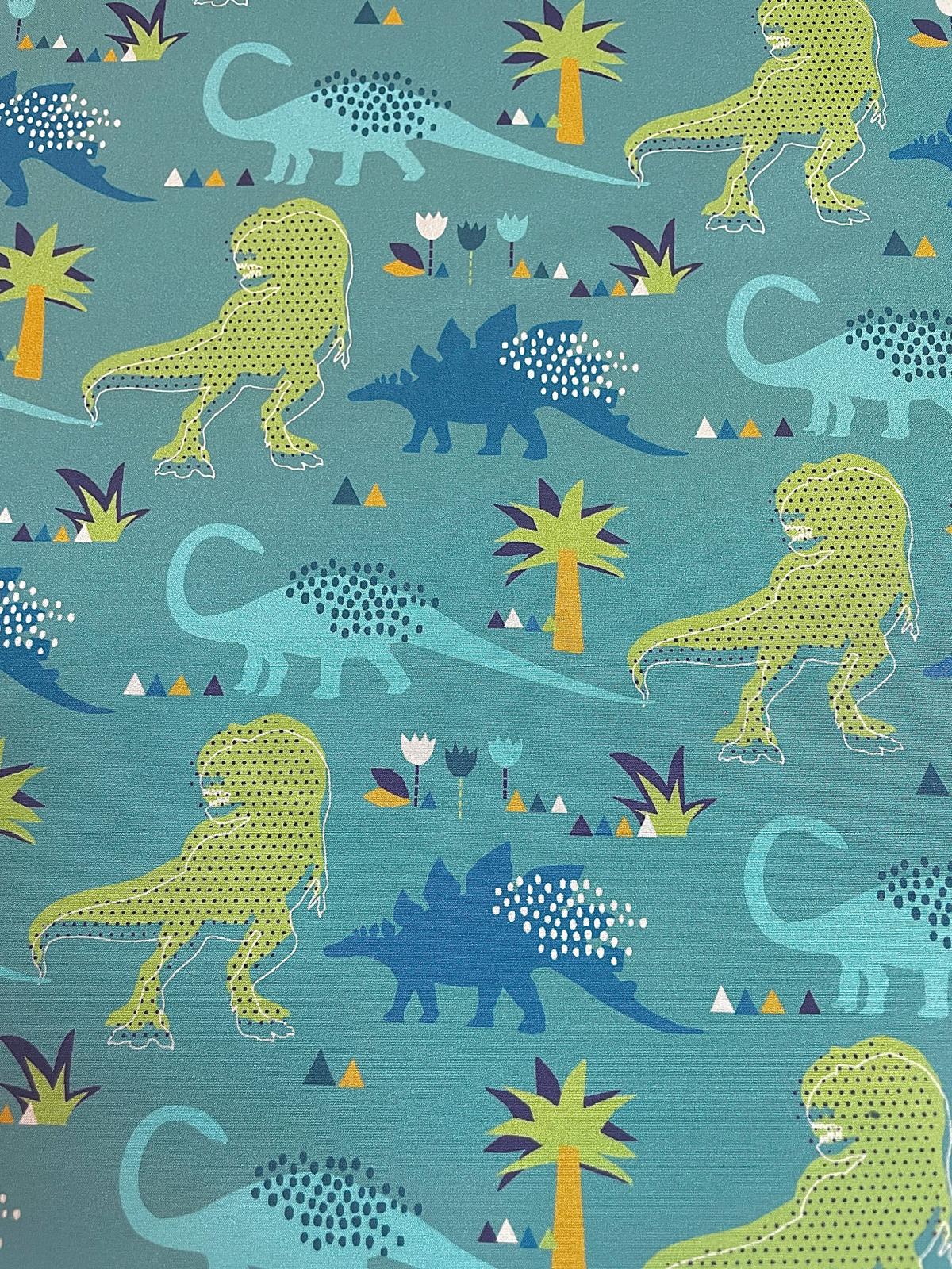 Softshell Dinos grün / petrol